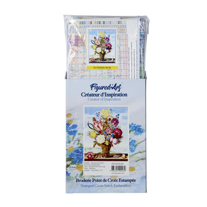 Kit Point De Croix Chouette Des Neiges 11CT - Toile Pré-imprimée 40x50cm, Complet, Pour Noël, Décoration Maison