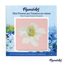 Charger l&#39;image dans la galerie, Mini Peinture par Numéros 20x20cm avec cadre Fleur d&#39;Eglantier