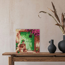 Charger l&#39;image dans la galerie, Mini Peinture par Numéros 20x20cm avec cadre Entrée fleurie