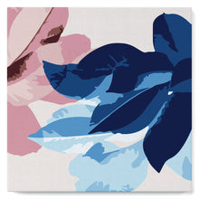 Charger l&#39;image dans la galerie, Mini Peinture par Numéros petit format 20x20cm avec cadre Ambiance bleutée de Fleurs
