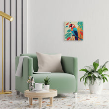 Charger l&#39;image dans la galerie, Mini Peinture par Numéros 20x20cm avec cadre Perroquet Tropical