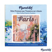 Charger l&#39;image dans la galerie, Mini Peinture par Numéros 20x20cm avec cadre Vue de Paris