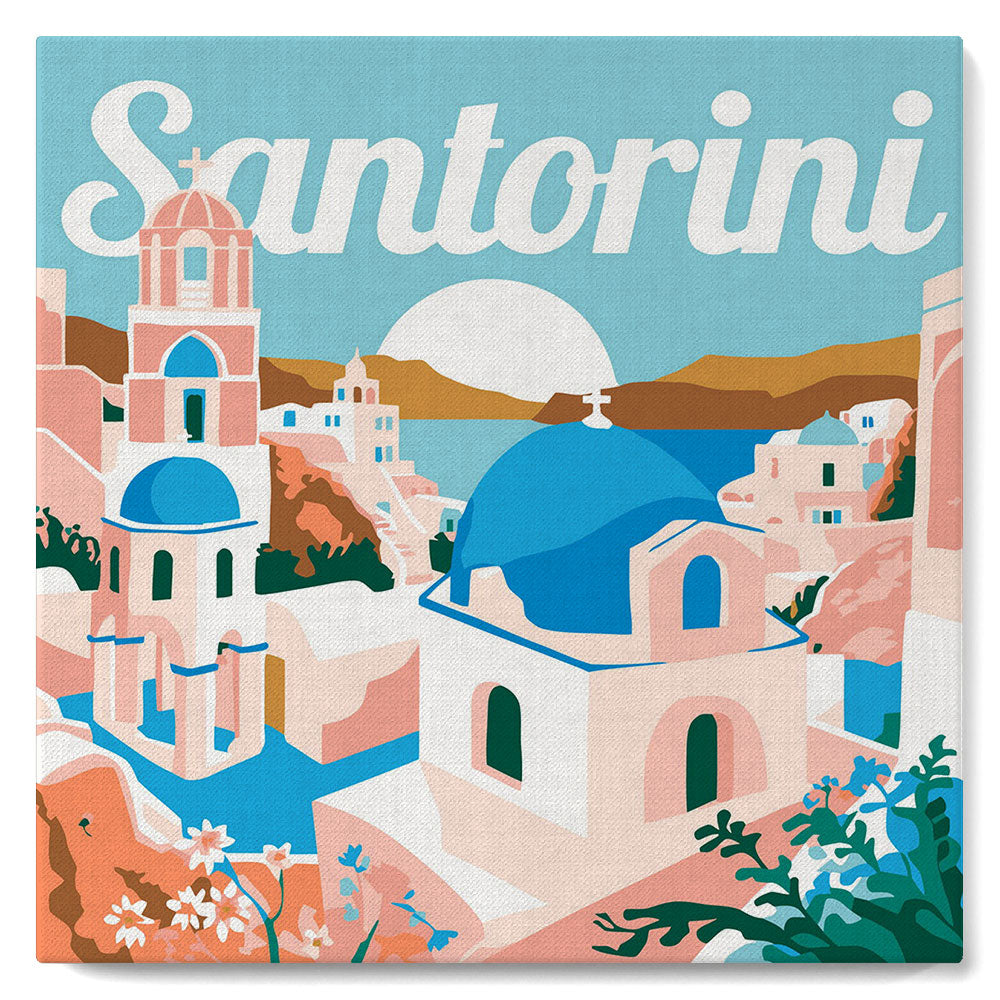 Kit peinture à numéros Petit Pinceau - « Santorini »