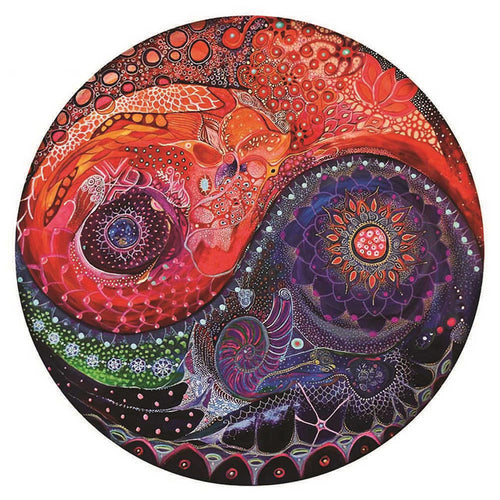 Puzzle 2D en Bois - Yin Yang Mélodique