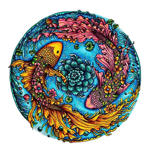 Puzzle 2D en Bois - Yin Yang Serein