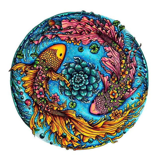 Puzzle 2D en Bois - Yin Yang Serein