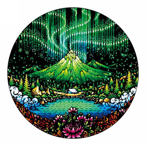 Puzzle 2D en Bois - Aurores Boréales