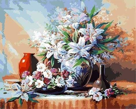 【セール】AMERI ×THE MET L´AGONIE DES FLEURS Peinture par numéros - Abondance de Fleurs – Figured'Art