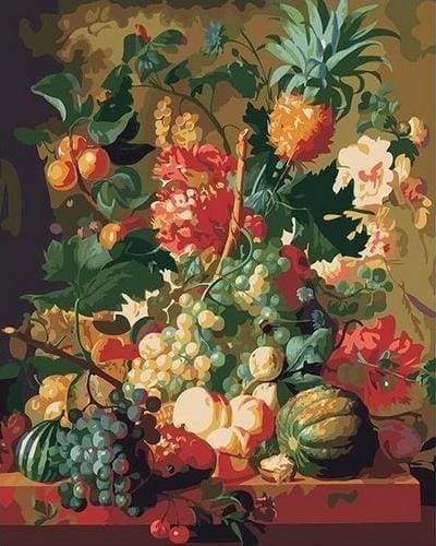 peinture par numéros | Abondance de Fruits Frais | fleurs intermédiaire | FiguredArt