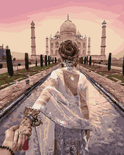 Charger l&#39;image dans la galerie, peinture par numéros | Balade Romantique Taj Mahal | envies d’ailleurs, france, intermédiaire, paysages, romantique | FiguredArt