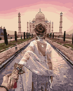 peinture par numéros | Balade Romantique Taj Mahal | envies d’ailleurs, france, intermédiaire, paysages, romantique | FiguredArt