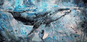 peinture par numéros | Baleine | animaux baleines intermédiaire | FiguredArt