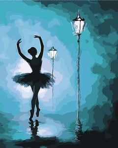 peinture par numéros | Ballet sous les Réverbères | danse facile | FiguredArt