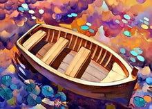 Charger l&#39;image dans la galerie, peinture par numéros | Barque sur lEau | bateaux complexe enfants | FiguredArt