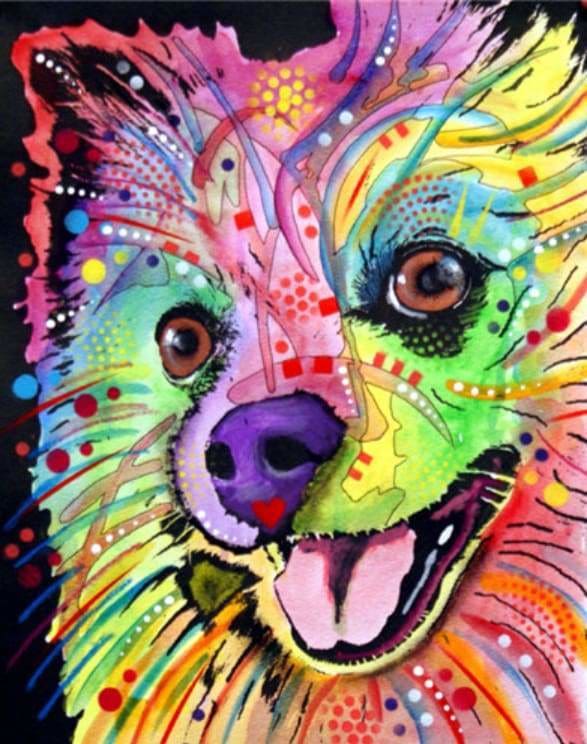 peinture par numéros | Beau chien | animaux chiens complexe | FiguredArt