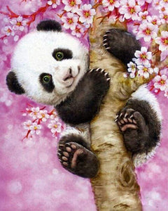 peinture par numéros | Bébé Panda | animaux intermédiaire pandas | FiguredArt