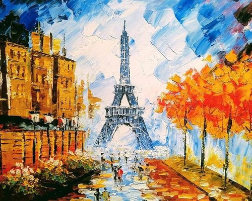 peinture par numéros | Belle Tour Eiffel | Complexe, ville | FiguredArt