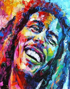 peinture par numéros | Bob Marley Aquarelle | complexe Pop Art portrait | FiguredArt
