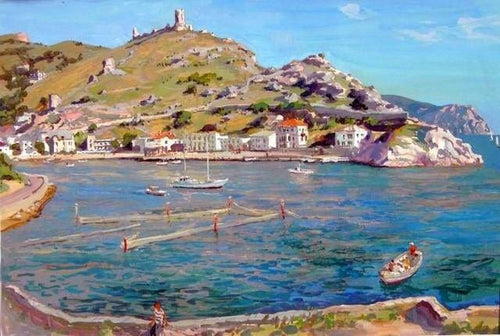 peinture par numéros | Bord de Mer en Eté | complexe paysages | FiguredArt