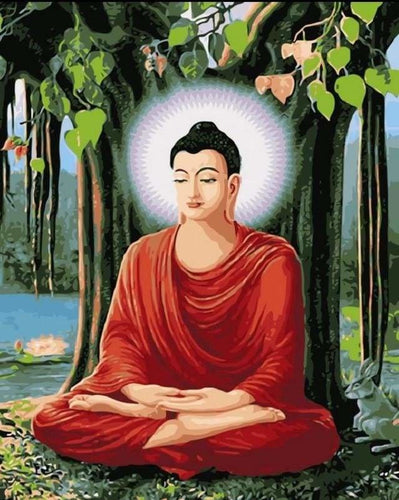 peinture par numéros | Bouddha méditant | intermédiaire religion | FiguredArt