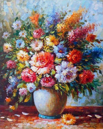 peinture par numéros | Bouquet Champêtre multicolore | nouveautés fleurs complexe | FiguredArt