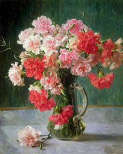 Charger l&#39;image dans la galerie, peinture par numéros | Bouquet d&#39;oeillets | nouveautés fleurs complexe | FiguredArt