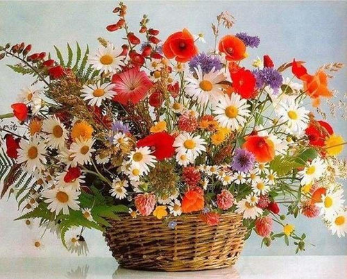 peinture par numéros | Bouquet multicolore | complexe fleurs | FiguredArt