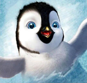 Broderie Diamant | Broderie Diamant - Bébé Pingouin | animaux Broderie Animaux | FiguredArt