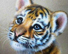 Charger l&#39;image dans la galerie, Broderie Diamant | Broderie Diamant - Bébé Tigre | animaux Broderie Animaux tigres | FiguredArt