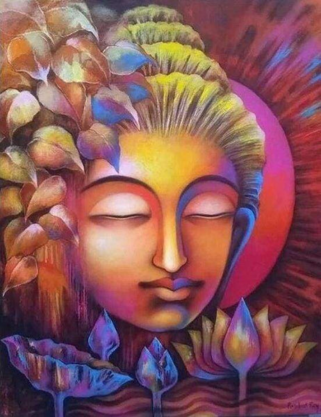 Diamond Painting Full, Statue De Bouddha 5D DIY Diamant Peinture Kit Pour Adultes/Enfants,Cristal Strass Broderie Point De Croix Diamond Painting Art Pour La Maison Décor Murale Square Drill 80x100cm