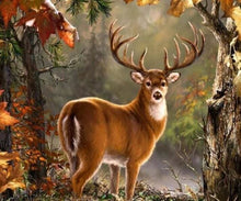 Charger l&#39;image dans la galerie, Broderie Diamant | Broderie Diamant - Cerf à laffut | animaux Broderie Animaux | FiguredArt