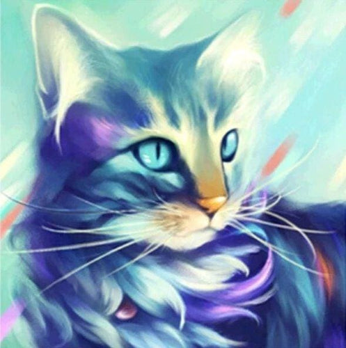 Broderie Diamant | Broderie Diamant - Chat Design | animaux Broderie Animaux chats | FiguredArt