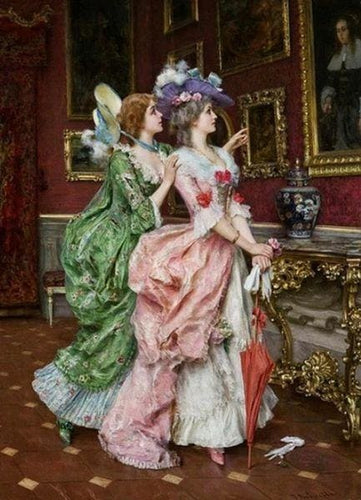 Broderie Diamant | Broderie Diamant - Courtisanes | Broderie Romantique romantique | FiguredArt