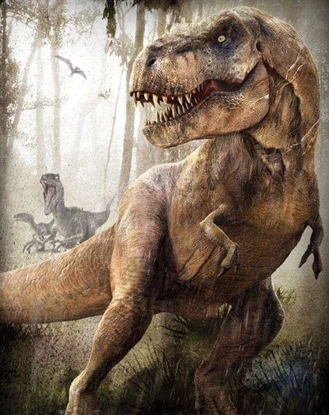 Broderie Diamant | Broderie Diamant - Dinosaures Jurassic Parc | animaux Broderie Animaux dinosaures | FiguredArt