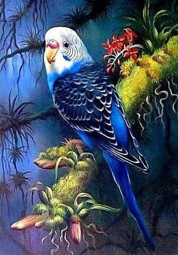 Broderie Diamant | Broderie Diamant - Grande Perruche | animaux Broderie Animaux | FiguredArt