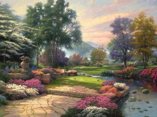 Broderie Diamant | Broderie Diamant - Joli Paysage | Broderie Paysages paysages | FiguredArt