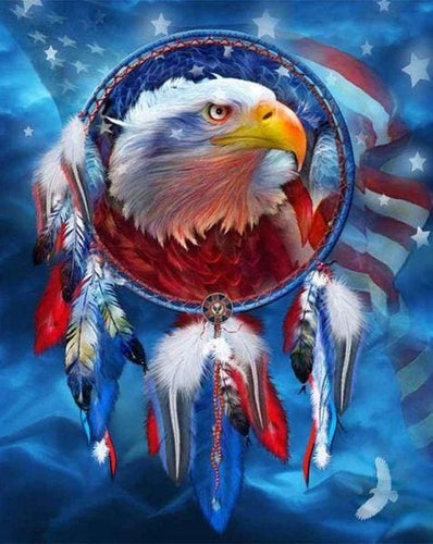 Broderie Diamant | Broderie Diamant - LAigle USA | aigles animaux Broderie Animaux | FiguredArt