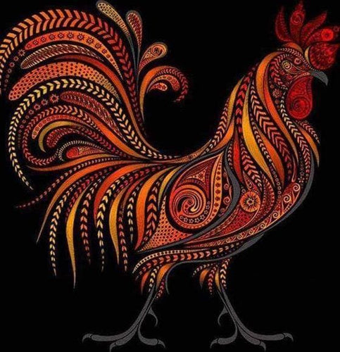 Broderie Diamant | Broderie Diamant - Le Coq | animaux Broderie Animaux coqs | FiguredArt