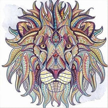 Charger l&#39;image dans la galerie, Broderie Diamant | Broderie Diamant - Lion abstrait | animaux Broderie Animaux lions | FiguredArt
