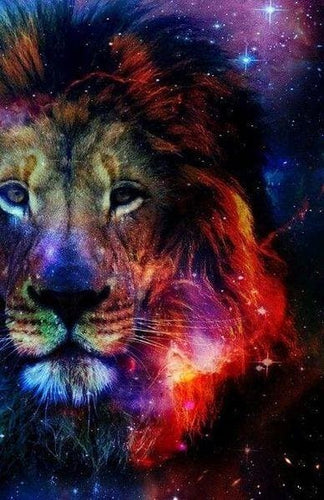 Broderie Diamant | Broderie Diamant - Lion en Couleur | animaux Broderie Animaux lions | FiguredArt