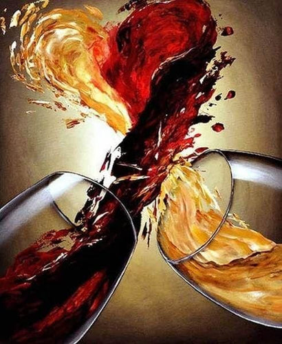 Broderie Diamant | Broderie Diamant - Mélange de Vins | Broderie Cuisine cuisine | FiguredArt
