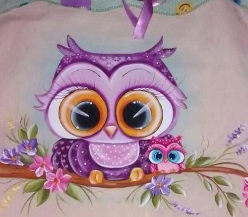 Broderie Diamant | Broderie Diamant - Oiseaux et Gros Yeux | animaux Broderie Animaux oiseaux | FiguredArt