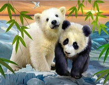 Charger l&#39;image dans la galerie, Broderie Diamant | Broderie Diamant - Ours et Panda | animaux Broderie Animaux ours pandas | FiguredArt