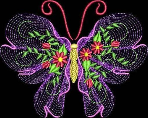 Broderie Diamant | Broderie Diamant - Papillon abstrait | animaux Broderie Animaux papillons | FiguredArt
