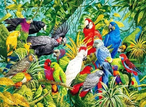 Broderie Diamant | Broderie Diamant - Perroquets | animaux Broderie Animaux oiseaux perroquets | FiguredArt