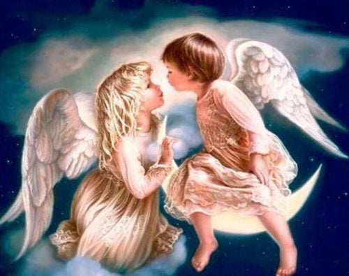 Broderie Diamant | Broderie Diamant - Petits Anges | Broderie Religion | FiguredArt