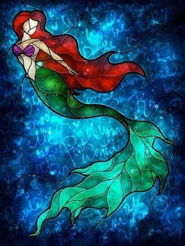 Broderie Diamant | Broderie Diamant - Sirène sous lEau | Broderie Romantique romantique | FiguredArt