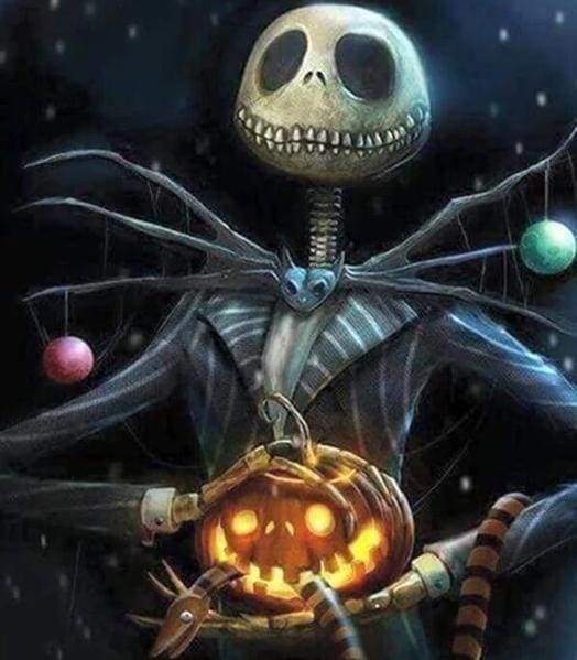 Broderie Diamant | Broderie Diamant - Squelette et Halloween | Broderie Religion halloween | FiguredArt