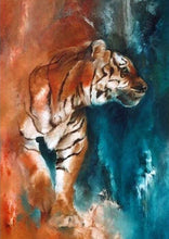 Charger l&#39;image dans la galerie, Broderie Diamant | Broderie Diamant - Tigre abstrait | animaux Broderie Animaux tigres | FiguredArt