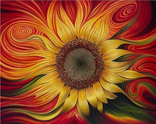 Charger l&#39;image dans la galerie, Broderie Diamant | Broderie Diamant - Tournesol Design | Broderie Fleurs fleurs | FiguredArt